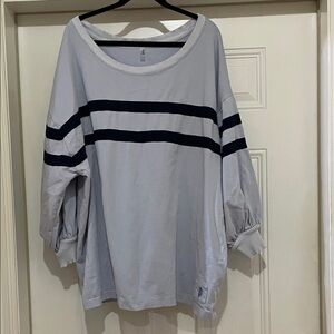 FP Movement Post Up Layer Ice Grey Blue Top XL